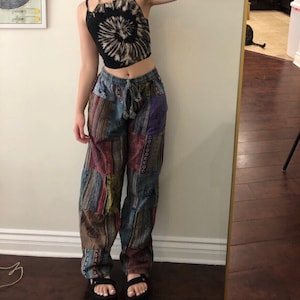 Boho patchwork hippie pants