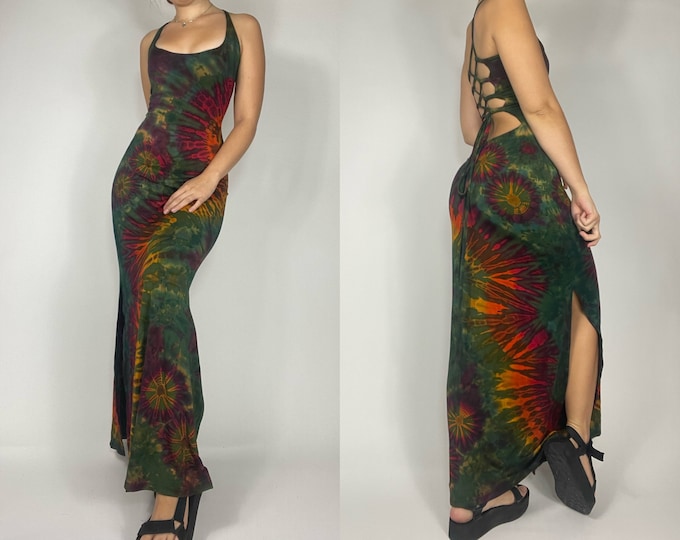 Moon-Dyed Green Mist Dress