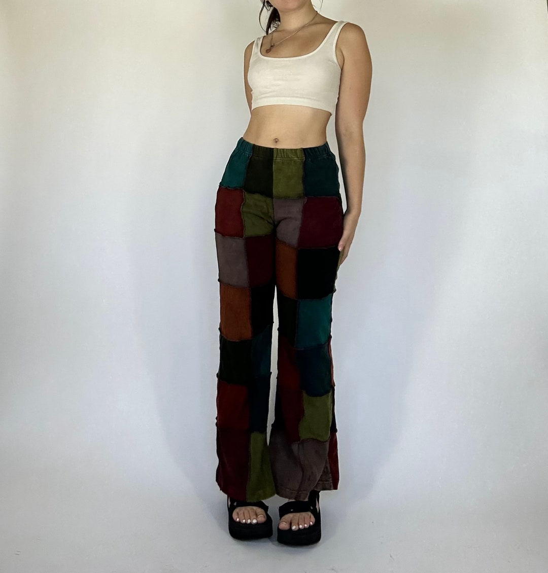 Ascend Flares, Patchwork Pants, Hippie Pants Etsy