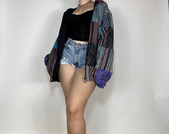 Chaqueta Blair, chaqueta de patchwork, chaqueta hippie, chaqueta boho