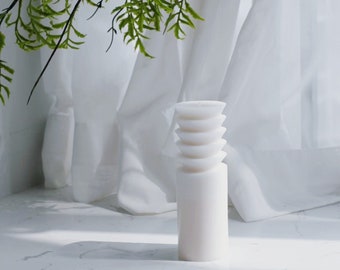 Stampo per candela, stampo acrilico per pilastro estetico unico, stampo in silicone per colonna geometrica per realizzare decorazioni in cera di soia, candela scultura fatta a mano fai da te