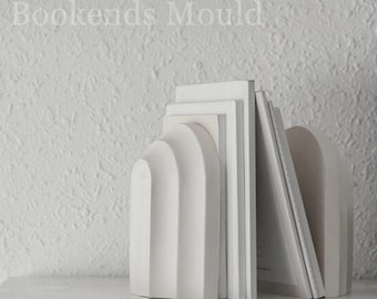 Giant Arch Candle Mold for making Unique Ridged Bookend Concrete Decor,3D Rainbow Soy Wax Mould, Ripple Jesmonite Molds