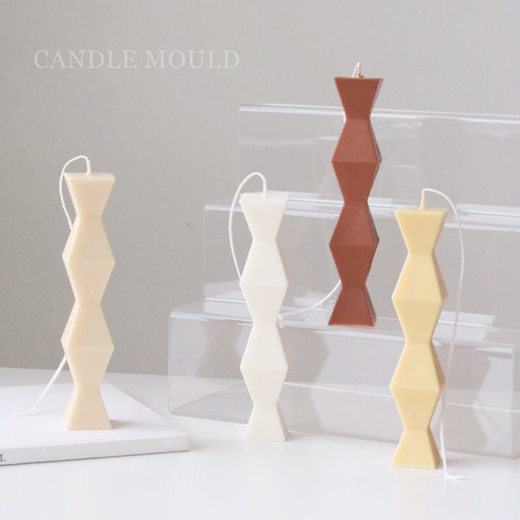 Geometric Polygonal Candle,aromatherapy Handmade,spiral Candle Mold,silicone  Candle Mold,diy Handmade Candle Make Mold,diy Candle Making Kit 