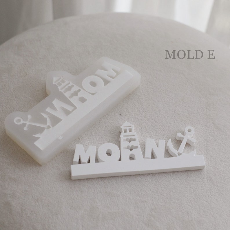 Silicone mold houses for plug-in Wreath loop strips, House slide-in Mold,Raysin casting mould Mold E