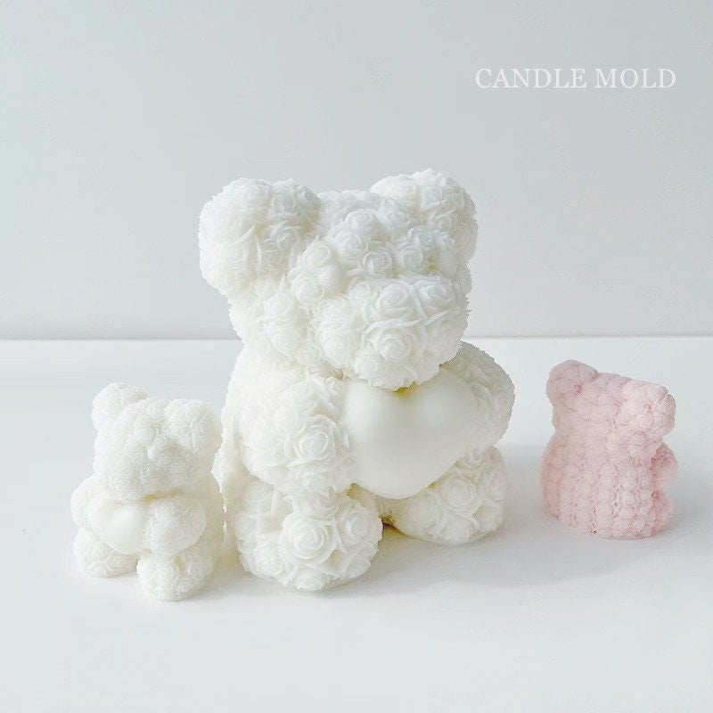 Kiss Teddy Bear Candle – Monhome