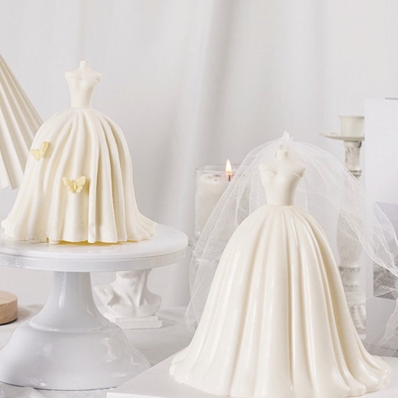 Column Wedding Theme Candle Silicone Mold Groom Bride Love Couple Soap DIY  Mould