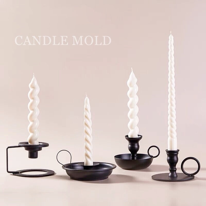 30cm Bamboo shaped Spiral Taper Candle Molds