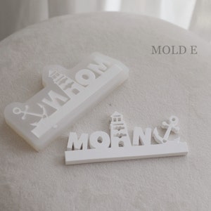 Silicone mold insert Home houses for plug-in Wreath loop strips, House slide-in Ring Mold,letter Happiness Raysin casting mould Mold E