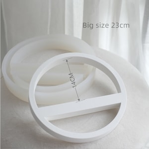 Silicone Mold Blank Loop with opening,House Wreath Raysin Mold for Making Hanging Crafts,Concrete Casting Mould Form,DIY Door Ring hanger big loop mold