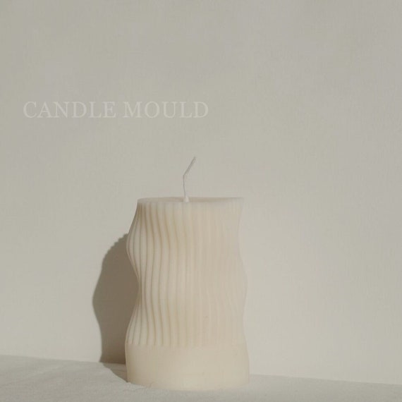 Unique Swirl Candle Mould Silicone,wavy Spiral Twisted Striped Soy