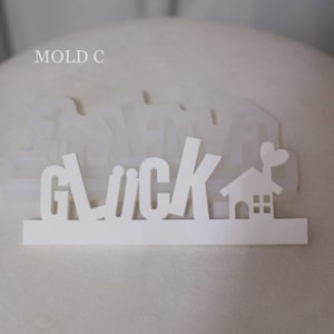 Silicone mold houses for plug-in Wreath loop strips, House slide-in Mold,Raysin casting mould Mold C