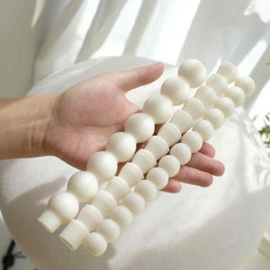 Aesthetic Taper Candle Mold for Making Tall Tapered Bubble Pillar Soy Wax Wedding Table Decor,Unique Acrylic Plastic Mould