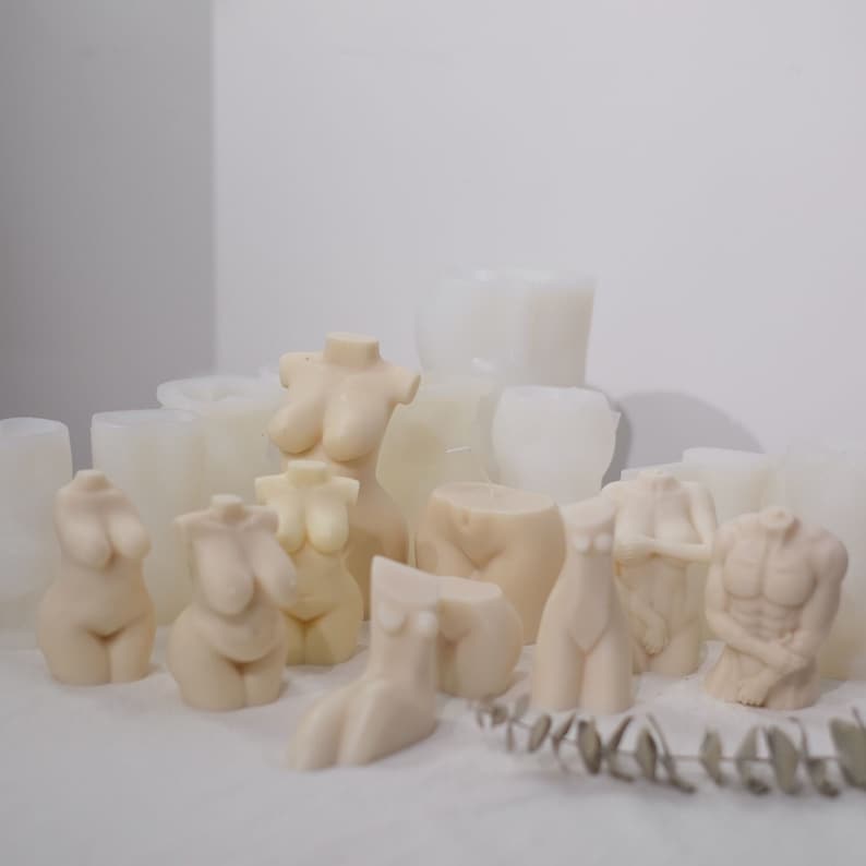 3D Human Body Bottom Candles Mold Female Torso Body Candle Etsy