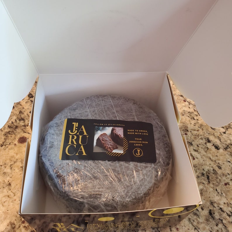 6 Jamaican Black Rum Cake Black Cake Etsy