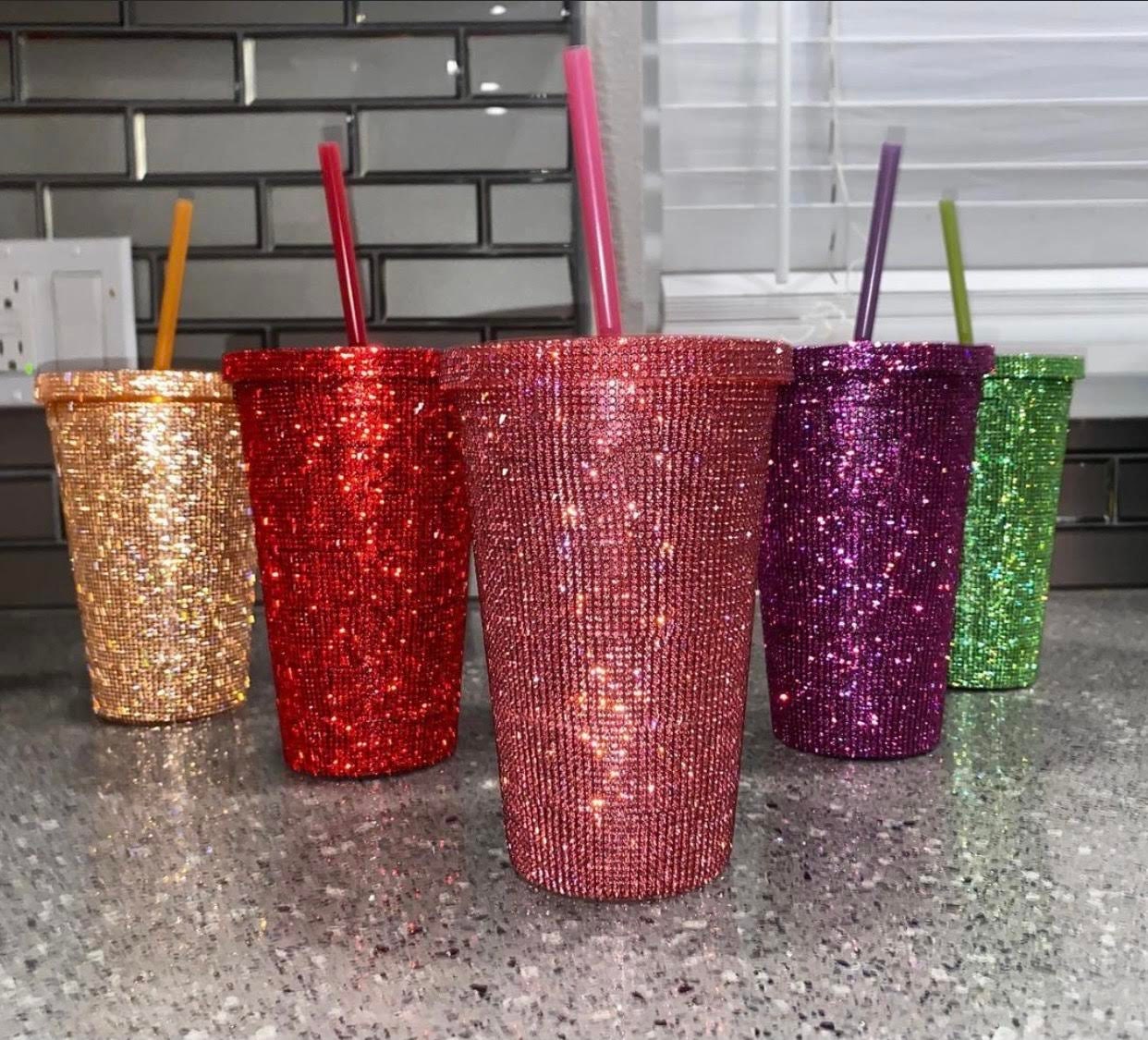 Blue Bling Cup – Perfectly Aligned Creations