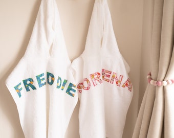 personalised children's poncho towels