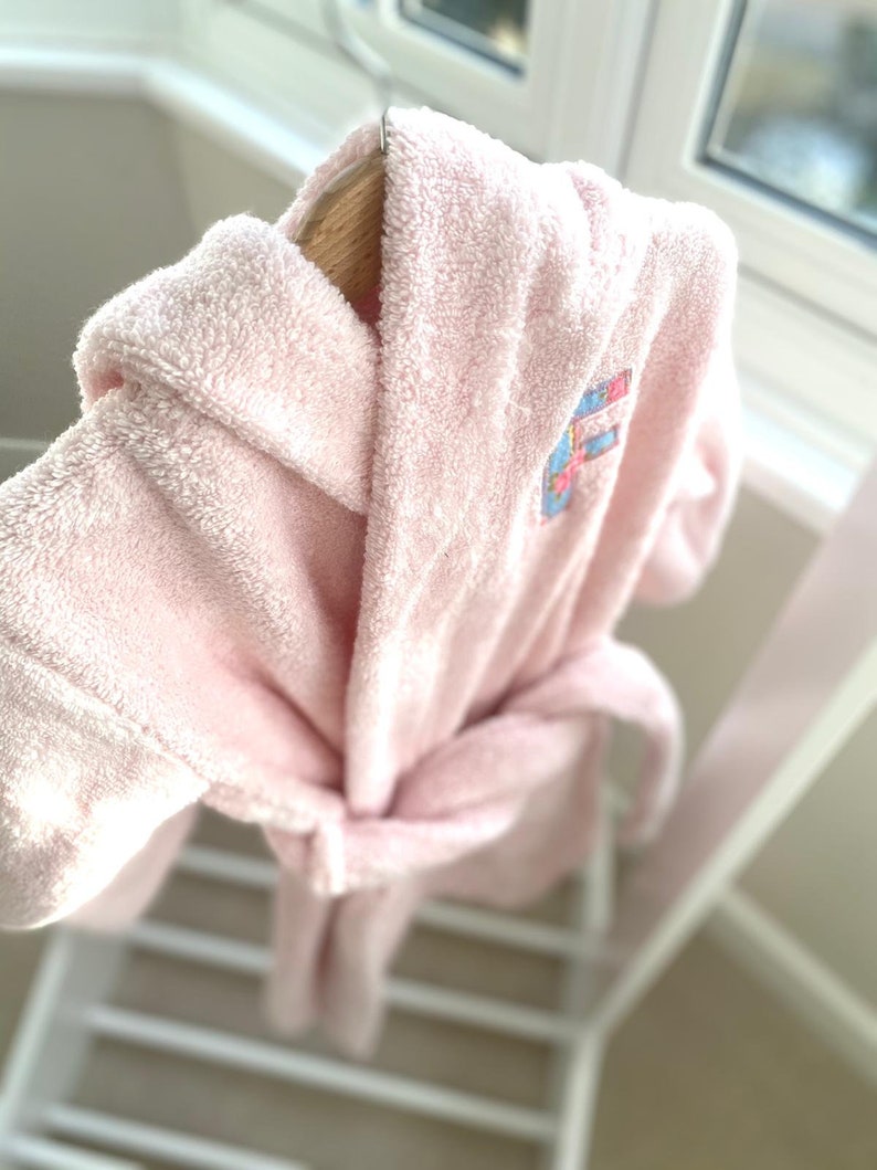 Personalised Children's Bathrobe Dusky Pink. Luxury Etsy UK