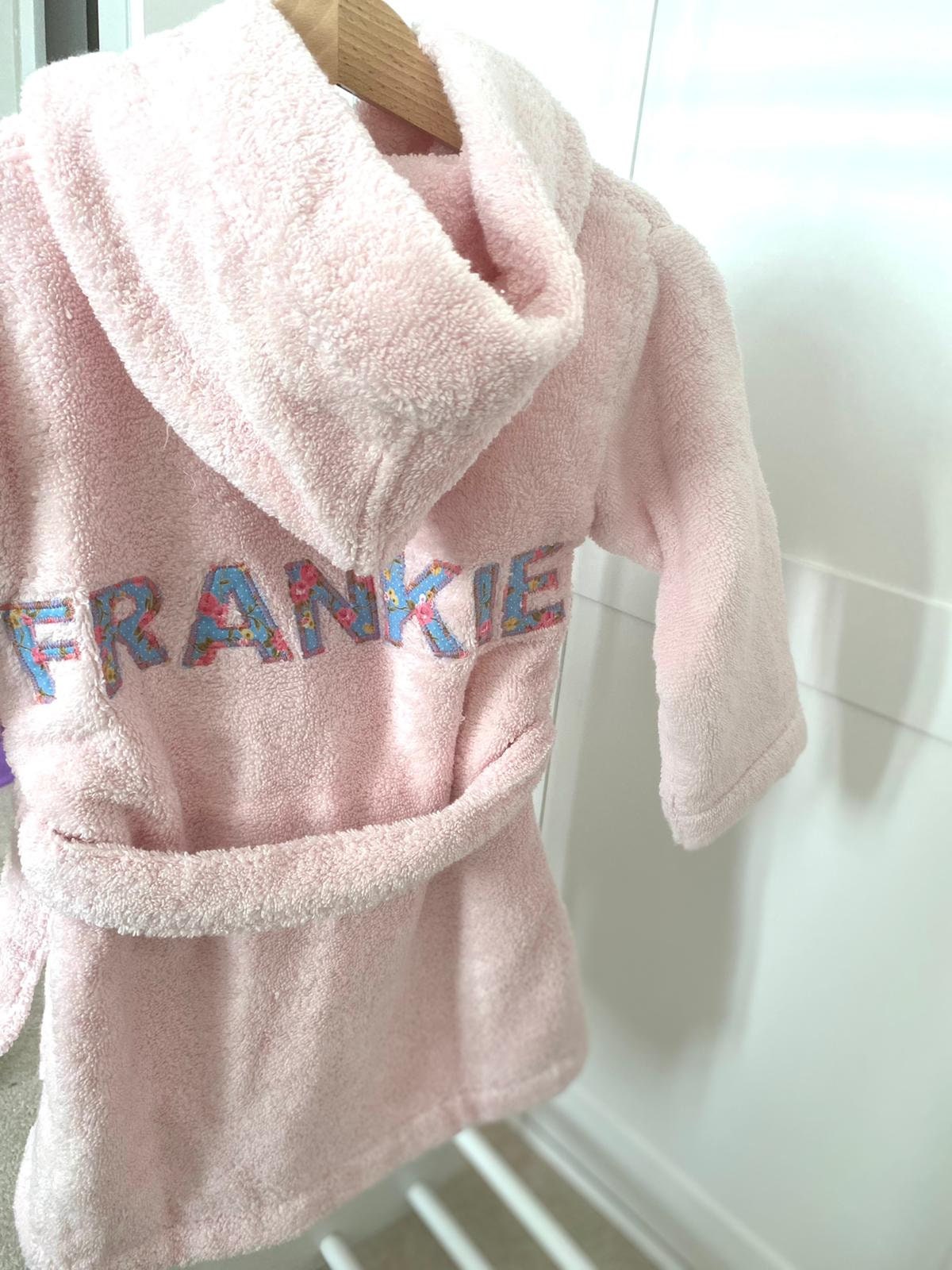 Personalised Children's Bathrobe Dusky Pink. Luxury Etsy