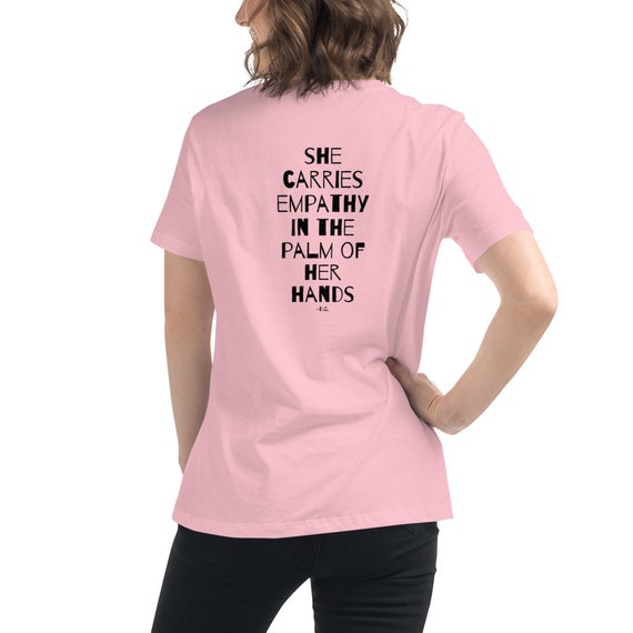 Empathy T-shirt / Empath / Cotton Pink Grey Mauve White | Etsy