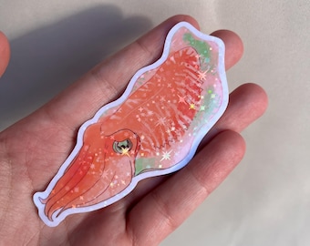 Cuttlefish Holographic Sticker