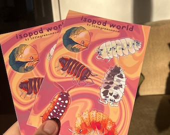 Isopod World Sticker Sheet