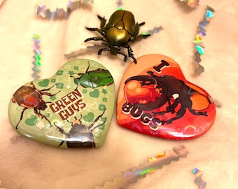 Bug and Beetle Lovers Pin Badges