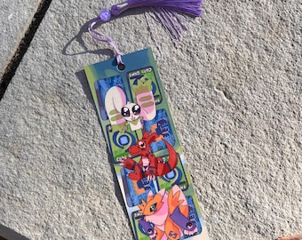 Digimon Tamers Bookmark with Guilmon, Renamon and Terriermon