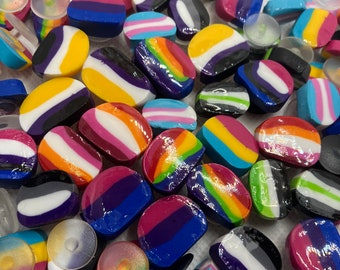 LGBT+ Pride Crocs Shoe Charms Gay Lesbian Bi Trans Non-binary Ace Pan