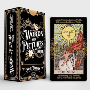 Tarot Cards with added Key Word Meanings. Easy to learn Tarot Deck for Beginners. Slightly Imperfect, End of Season Stock 25% Off.