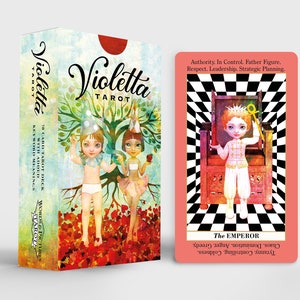 Tarotkaarten met toegevoegde sleutelwoordbetekenissen. Makkelijk te leren tarotdeck voor beginners. Iets imperfecte voorraad, 20% korting op de uitverkoop