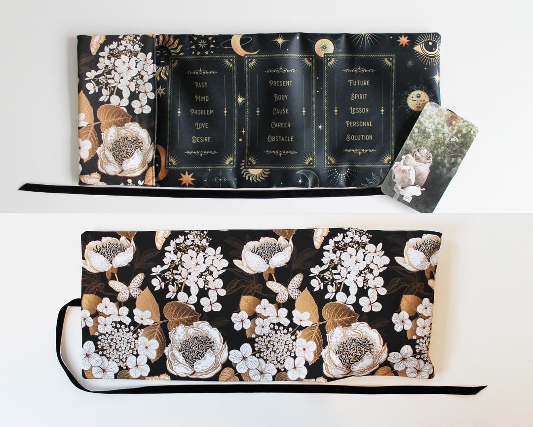Tarot Card Wrap, Tarot Storage Pouch Holder Case, Witch Supplies, Pagan ...