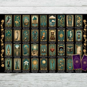 Tovaglia per altare dei tarocchi per lettura delle carte Lenormand, lettura delle carte dell'oracolo dei tarocchi, regalo pagano Wicca, morbido tessuto di velluto, tappetino per tarocchi