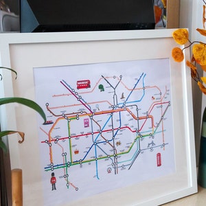 Impresión "Turística" del Metro de Londres
