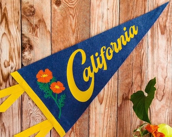 California State Flower Pennant - "California Poppy"