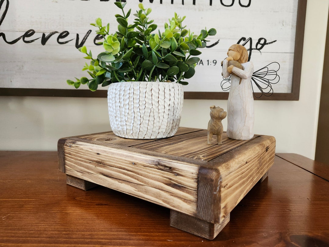 Wooden Riser, Table Riser, Tabletop Decor, Rustic, Wooden Decorative ...