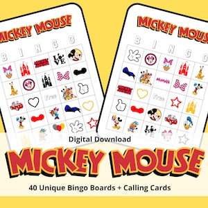 Mickey Mouse Bingo | Mickey Mouse Games | Mickey Mouse Birthday
