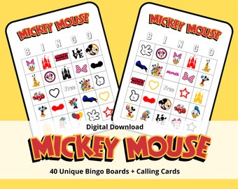 Mickey Mouse Bingo | Mickey Mouse Games | Mickey Mouse Birthday