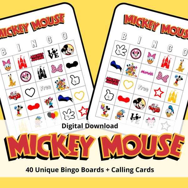 Mickey Mouse Bingo | Mickey Mouse Games | Mickey Mouse Birthday