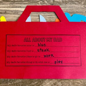 Happy Father's Day Craft | Toolbox Craft for Dad | Digital Download - Etsy