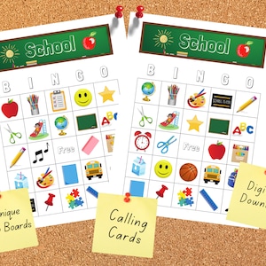 School Bingo | Back to School Bingo | End of the School Year Bingo