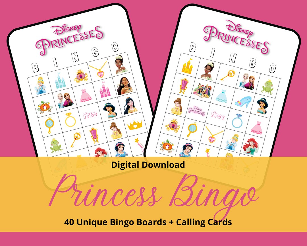 princess-bingo-princess-birthday-party-40-unique-bingo-cards-calling-cards-digital-download-etsy for Free Printable Disney Bingo Cards Princess Bingo | Princess Birthday Party | 40 Unique Bingo Cards + Calling Cards | Digital Download - Etsy for Free Printable Disney Bingo Cards