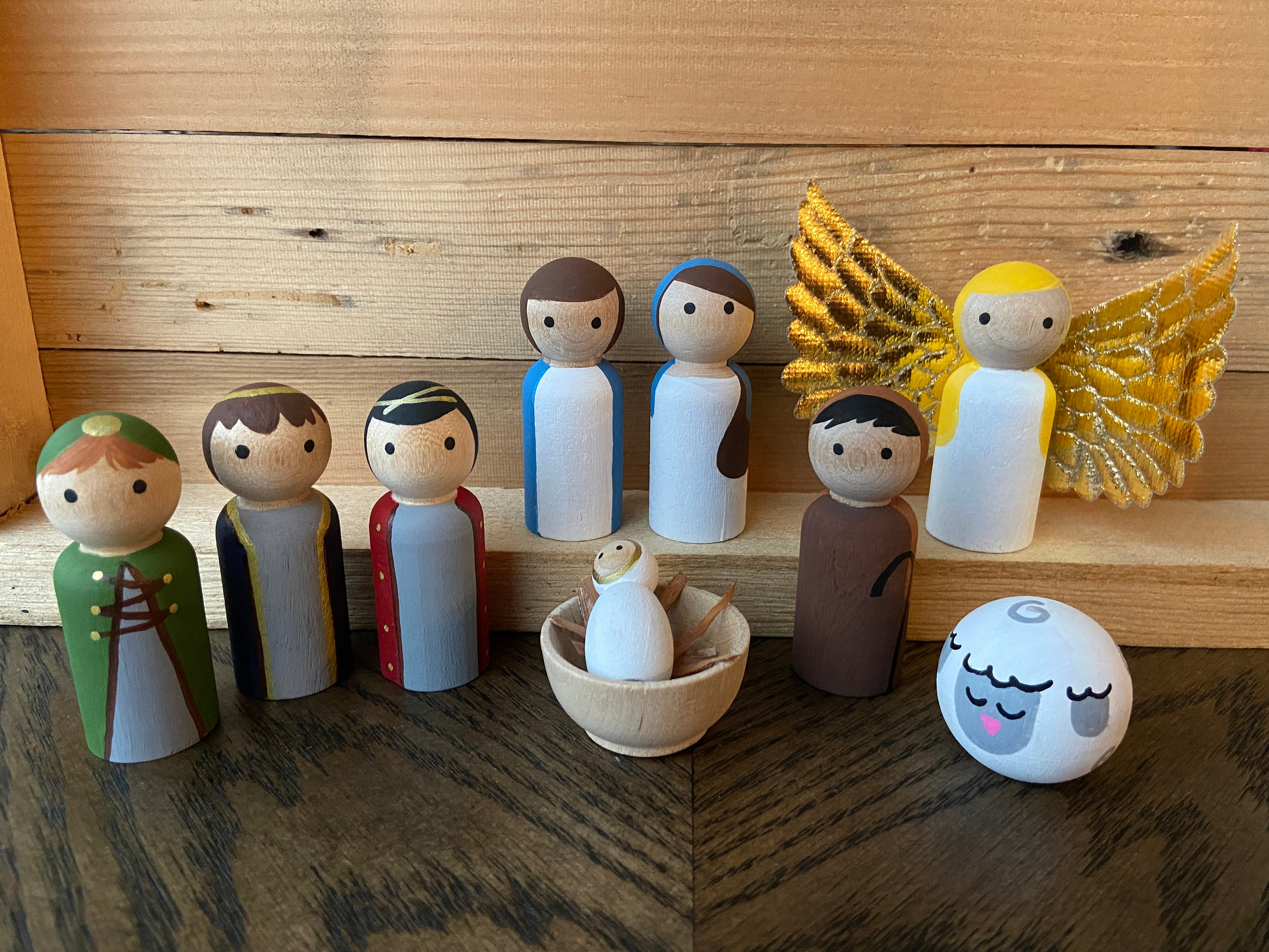 Kokeshi Nativity Set - Etsy
