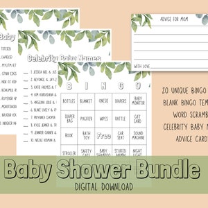 Baby Shower Bingo | Baby Shower Games