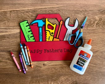 Happy Father's Day Craft | Toolbox Craft for Dad | Digital Download