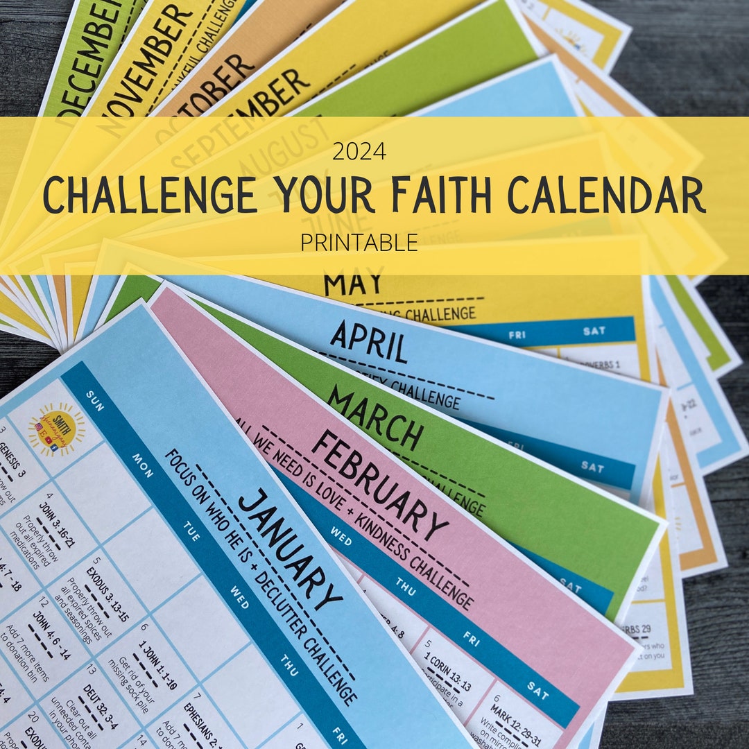 2025 Calendar Challenge Your Faith Calendar 2025 2025 Scripture