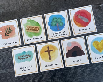 Easter Story Cards | Holy Week Story Cards