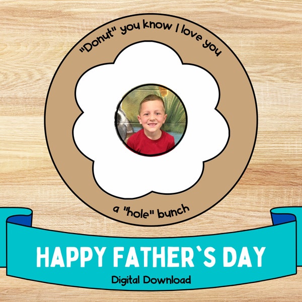 Father's Day Card | Happy Birthday Dad | Donuts with Dad