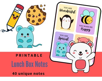 Lunch Box Notes - 40 unique designs