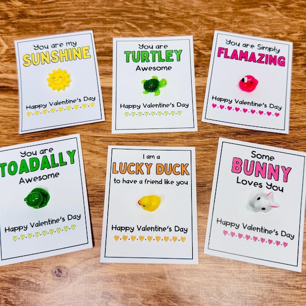 Little Friends Valentines: Classroom Exchange Cards