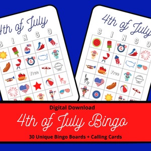 4th of July Bingo | Independence Day Bingo